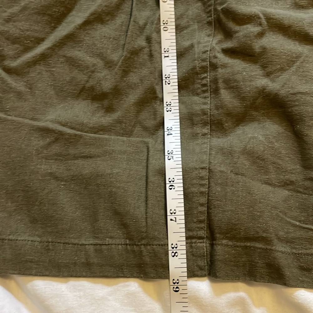 NWT Universal Thread Linen Blend Summer Romper in army green‎ - 3X - Picture 16 of 17